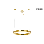 Moosee MOOSEE lampa wisząca RING LUXURY 50  złota - LED, chromowane złoto (MSE010100150)