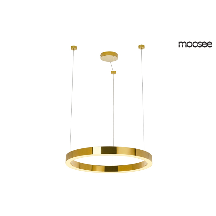 Moosee MOOSEE lampa wisząca RING LUXURY 50  złota - LED, chromowane złoto (MSE010100150)