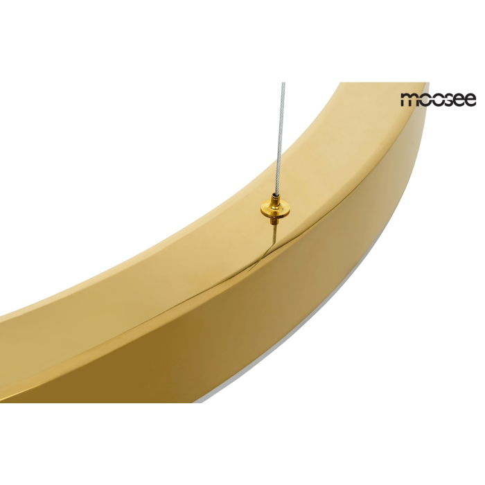 Moosee MOOSEE lampa wisząca RING LUXURY 50  złota - LED, chromowane złoto (MSE010100150)