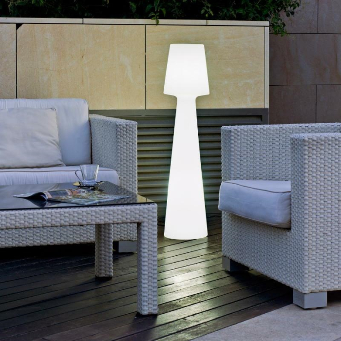 King Home New Garden lampa podłogowa LOLA 110  CABLE biała (LUMLL110OFNW)