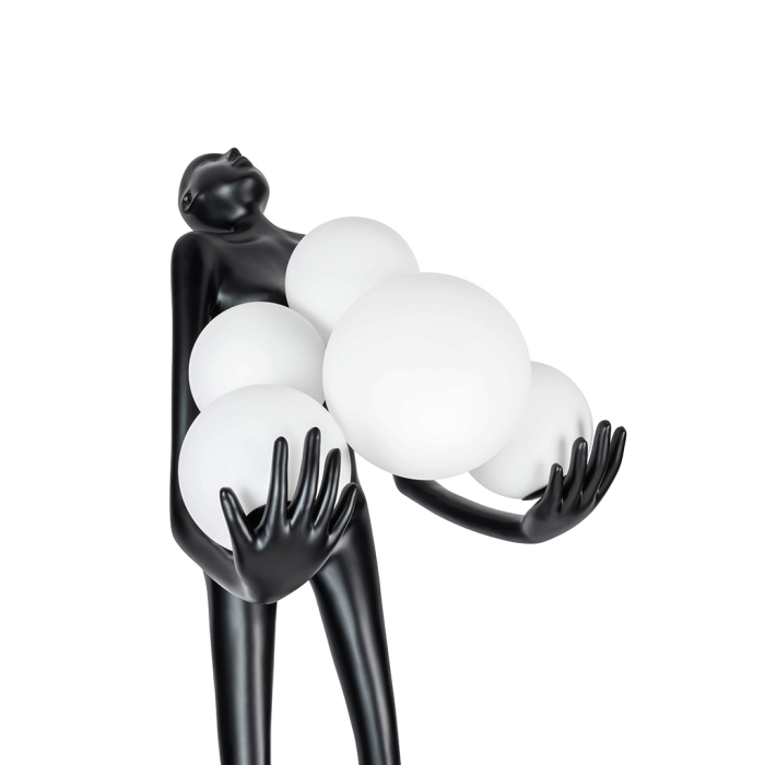 King Home Lampa podłogowa HUMAN - włókno szklane, szkło (JL009)