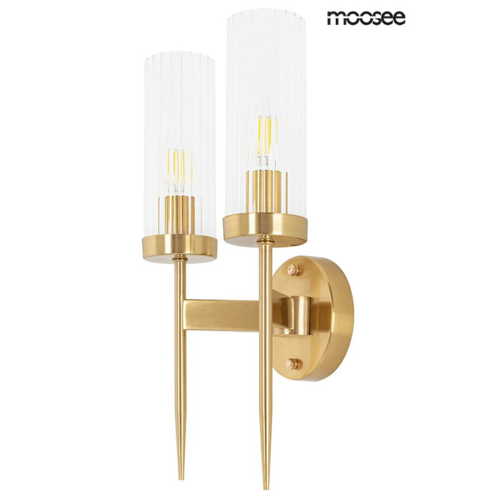 Moosee MOOSEE lampa ścienna TORCH TWIN złota (MSE010400199)