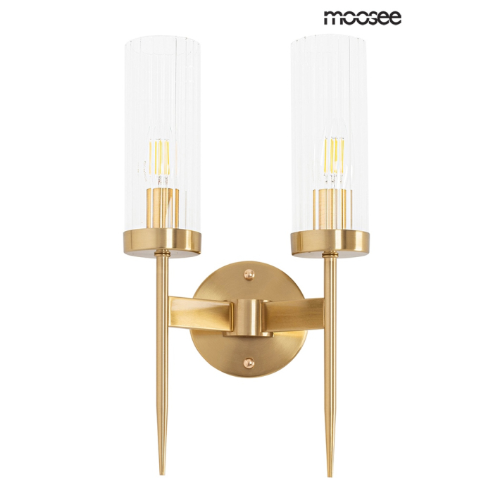Moosee MOOSEE lampa ścienna TORCH TWIN złota (MSE010400199)