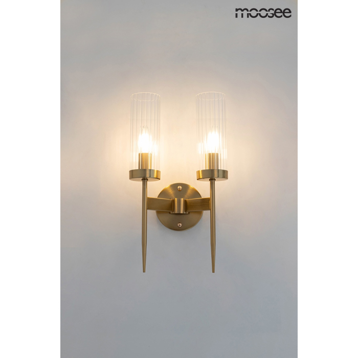 Moosee MOOSEE lampa ścienna TORCH TWIN złota (MSE010400199)