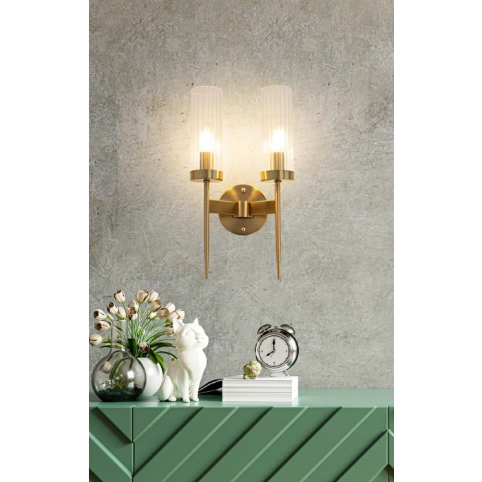 Moosee MOOSEE lampa ścienna TORCH TWIN złota (MSE010400199)