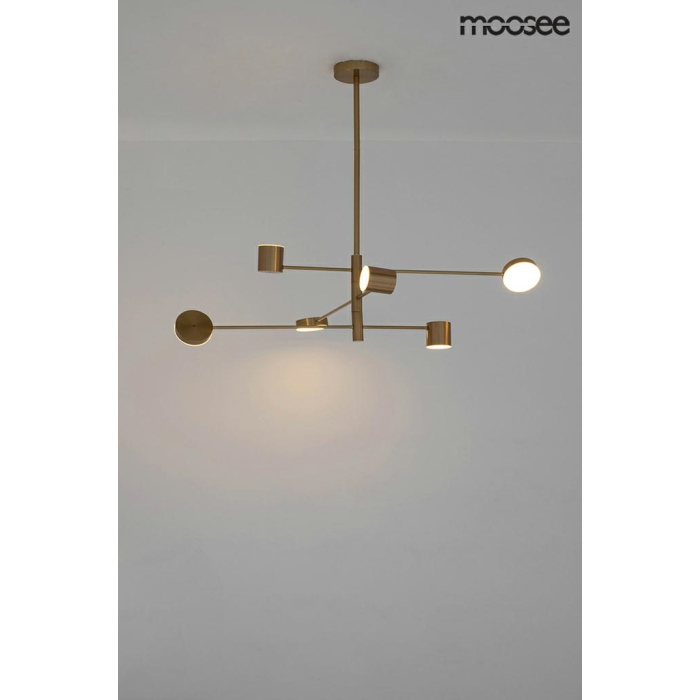 Moosee MOOSEE lampa wisząca PIAZETTA złota (MSE010100124)