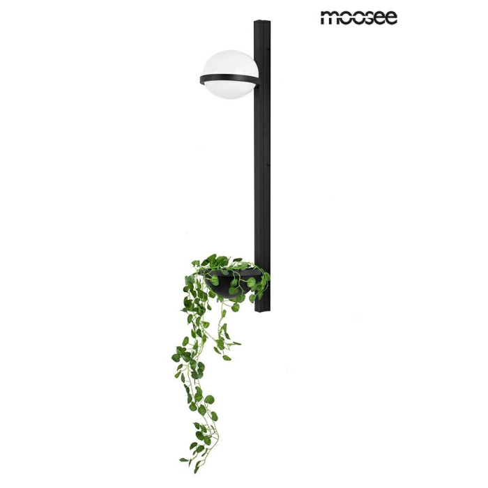 Moosee MOOSEE lampa ścienna PLANT WALL czarna (MSE010400222)