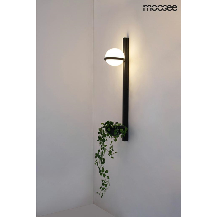 Moosee MOOSEE lampa ścienna PLANT WALL czarna (MSE010400222)