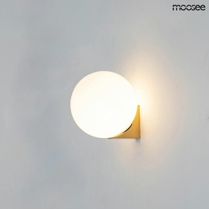 Moosee MOOSEE lampa ścienna BOLL złota (MSE010400223)