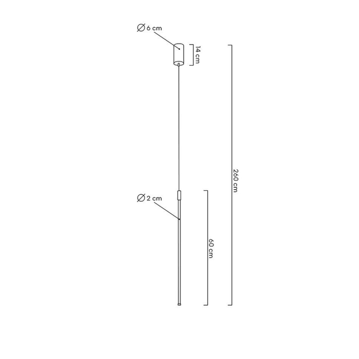 Moosee MOOSEE lampa wisząca OMBRE 60 czarna (MSE010100157)