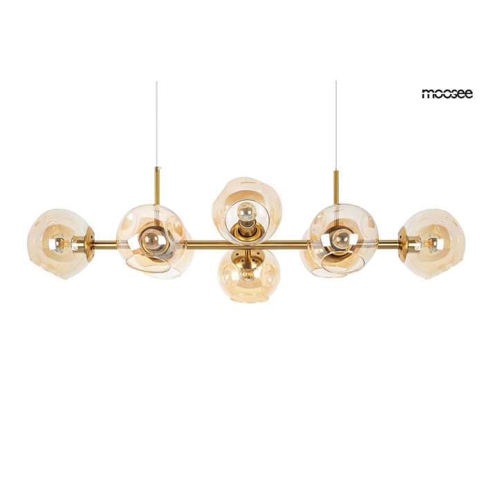 Moosee MOOSEE lampa wisząca ROMEO GOLD złota / bursztynowa (MSE010100171)