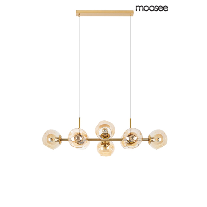 Moosee MOOSEE lampa wisząca ROMEO GOLD złota / bursztynowa (MSE010100171)