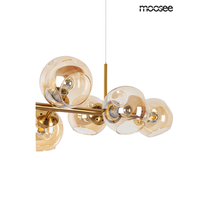 Moosee MOOSEE lampa wisząca ROMEO GOLD złota / bursztynowa (MSE010100171)