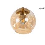Moosee MOOSEE lampa wisząca ROMEO GOLD złota / bursztynowa (MSE010100171)