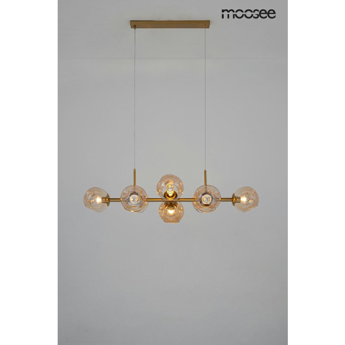 Moosee MOOSEE lampa wisząca ROMEO GOLD złota / bursztynowa (MSE010100171)