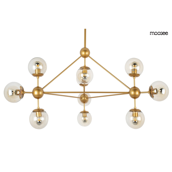 Moosee MOOSEE lampa wisząca ASTRIFERO 10 złota / bursztynowa (MSE010100182)