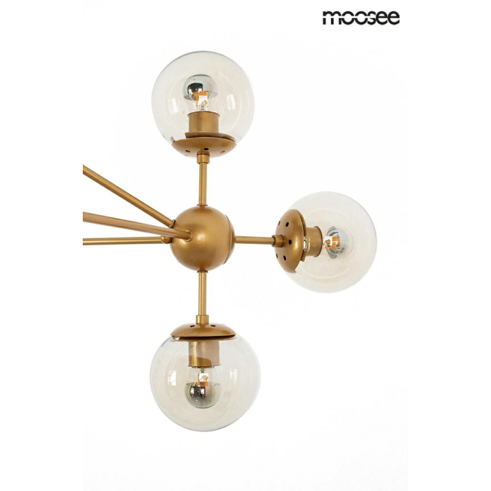 Moosee MOOSEE lampa wisząca ASTRIFERO 10 złota / bursztynowa (MSE010100182)