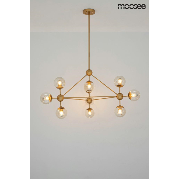 Moosee MOOSEE lampa wisząca ASTRIFERO 10 złota / bursztynowa (MSE010100182)