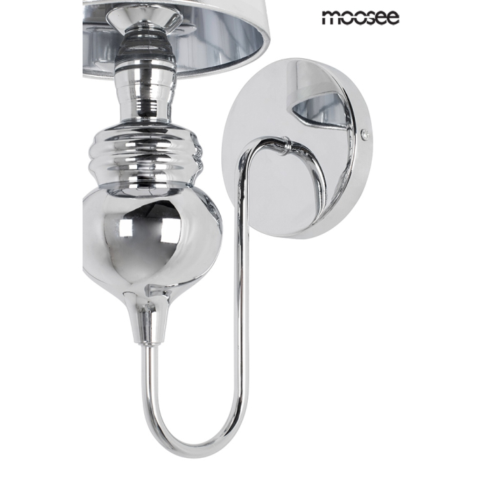 MOOSEE lampa ścienna QUEEN 15 srebrna (MSE010100226)