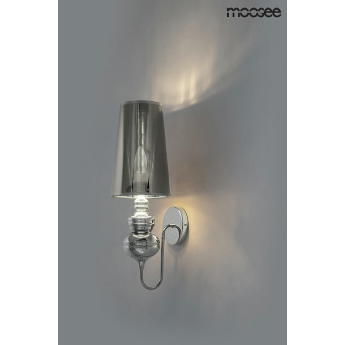 MOOSEE lampa ścienna QUEEN 15 srebrna (MSE010100226)