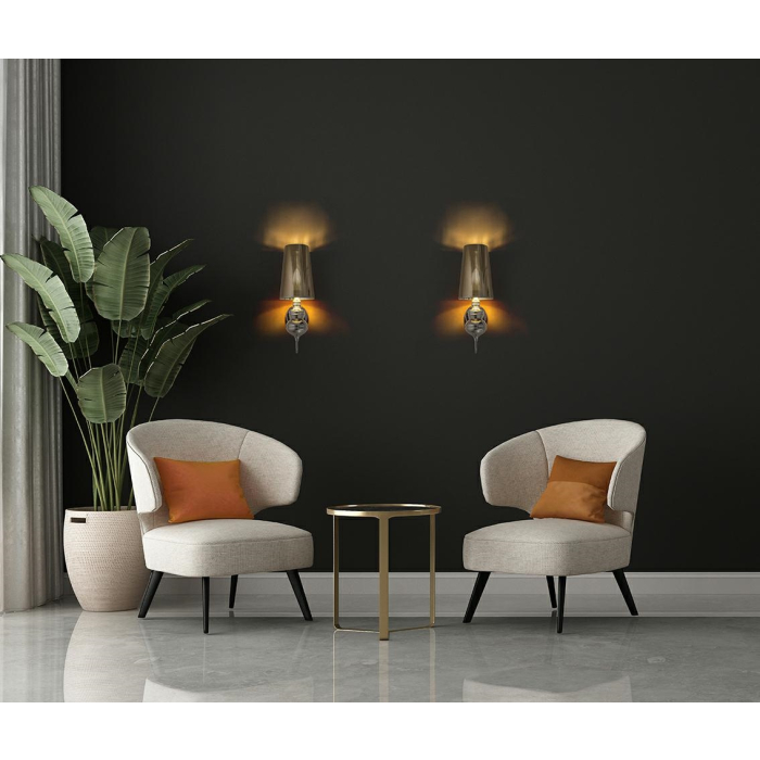 MOOSEE lampa ścienna QUEEN 15 srebrna (MSE010100226)