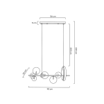 MOOSEE lampa wisząca ALURE LINE 90 czarna (MSE010100285)