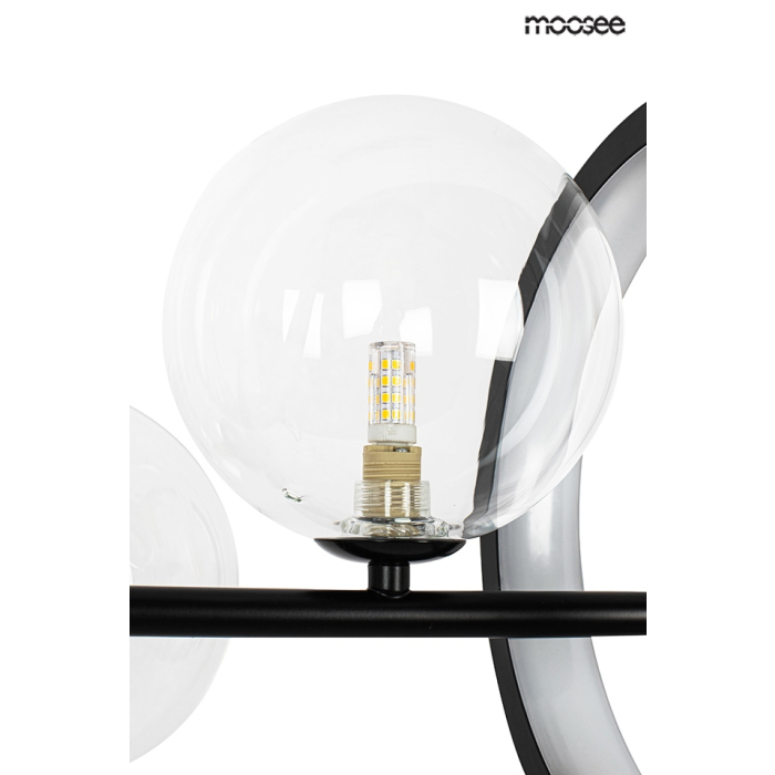 MOOSEE lampa wisząca ALURE LINE 120 czarna (MSE010100286)