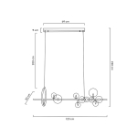 MOOSEE lampa wisząca ALURE LINE 120 czarna (MSE010100286)