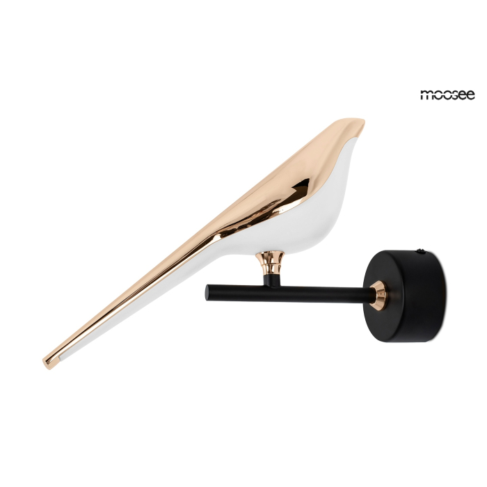 MOOSEE lampa ścienna BIRD złota (MSE010100292)