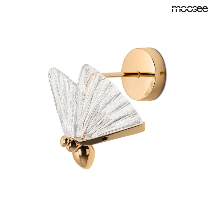 MOOSEE lampa ścienna BUTTERFLY S złota (MSE010100323)