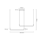 MOOSEE lampa wisząca SHAPE DUO 120 czarna (MSE010100329)