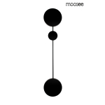 MOOSEE lampa ścienna SHADOW 2 czarna (MSE010100353)