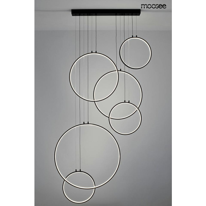 MOOSEE lampa wisząca CIRCULO SIX czarna (MSE010100371)