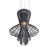 King Home Lampa wisząca STRAW szara - stal węglowa (966S1.GREY)