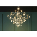 King Home Lampa wisząca CONSTELATION 77 GOLD - LED, stal szczotkowana (MD8186-7700.GOLD)