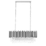 King Home Lampa wisząca IMPERIAL LONG SILVER 90 - stal, kryształ (DW-D5689S.SILVER)
