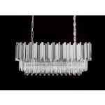 King Home Lampa wisząca IMPERIAL LONG SILVER 90 - stal, kryształ (DW-D5689S.SILVER)