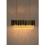 King Home Lampa wisząca IMPERIAL LONG SILVER 90 - stal, kryształ (DW-D5689S.SILVER)