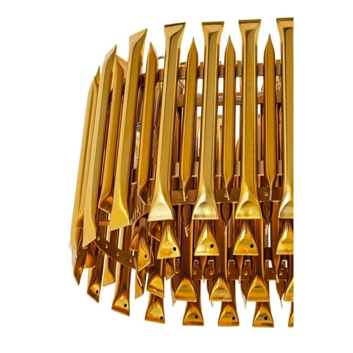 King Home Lampa wisząca GALLIANO LONG ciemne złoto - aluminium, stal węglowa (1162.S2)