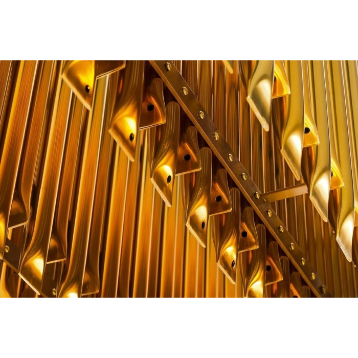 King Home Lampa wisząca GALLIANO LONG ciemne złoto - aluminium, stal węglowa (1162.S2)