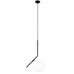 King Home Lampa wisząca HALM 20 czarna - szkło, metal (MD10563-1-200T.BLACK)