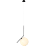 King Home Lampa wisząca HALM 20 czarna - szkło, metal (MD10563-1-200T.BLACK)