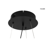 Moosee MOOSEE lampa wisząca CIRCLE SPOT 98 BLACK czarna (MSE010100164)