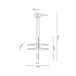 MOOSEE lampa wisząca PARROT 68 złota (MSE010100244)