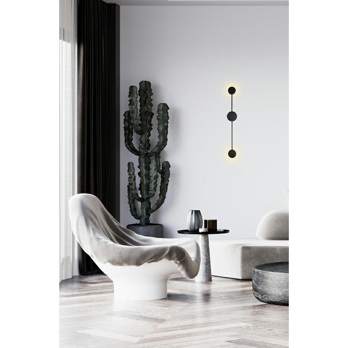 MOOSEE lampa ścienna SHADOW 2 czarna (MSE010100246)