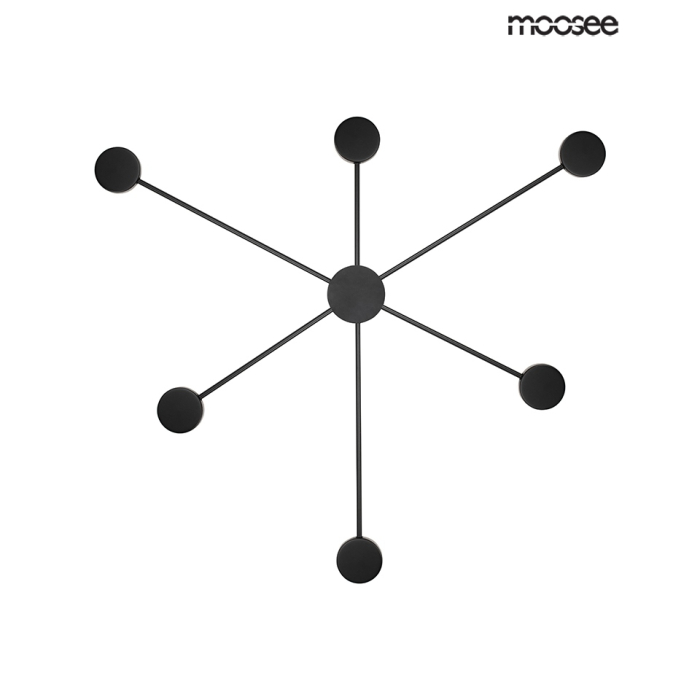 MOOSEE lampa ścienna SHADOW 6 czarna (MSE010100247)