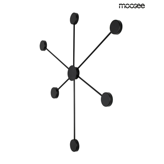 MOOSEE lampa ścienna SHADOW 6 czarna (MSE010100247)