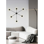 MOOSEE lampa ścienna SHADOW 6 czarna (MSE010100247)