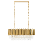 King Home Lampa wisząca IMPERIAL LONG GOLD 90 - stal, kryształ (DW-D5689S.GOLD)