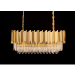 King Home Lampa wisząca IMPERIAL LONG GOLD 90 - stal, kryształ (DW-D5689S.GOLD)